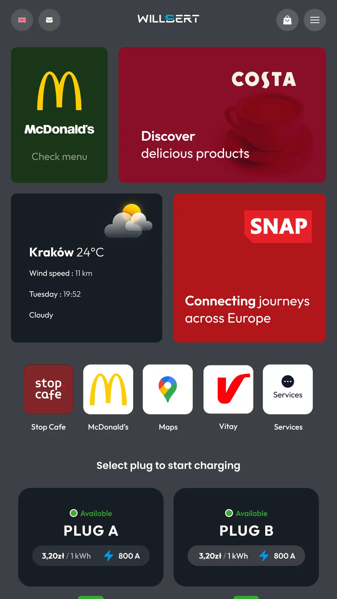 Projekty interfejsu desktop i mobile